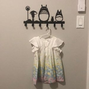 Springy white floral dress